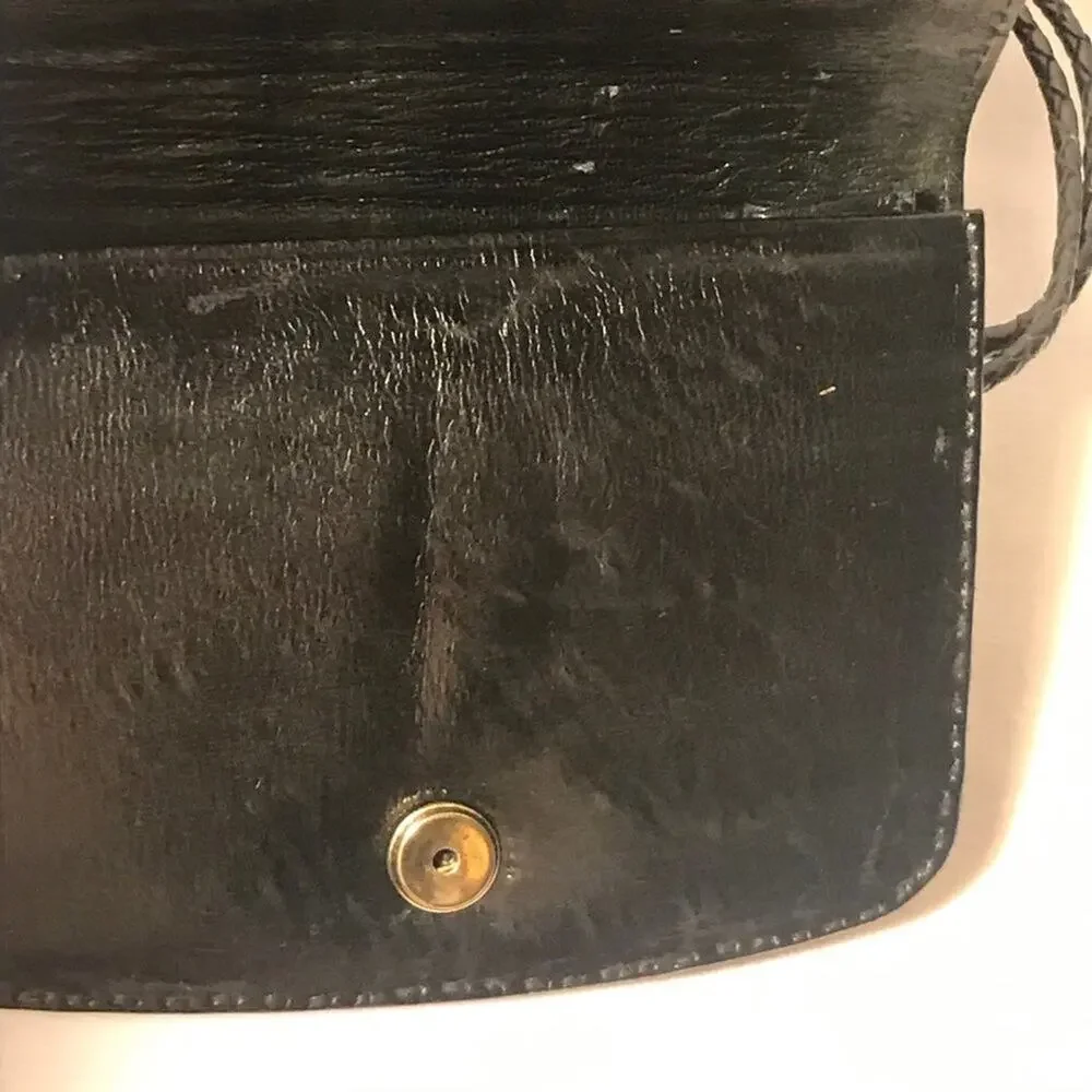 VINTAGE REPTILE LEATHER CROSSBODY BAG